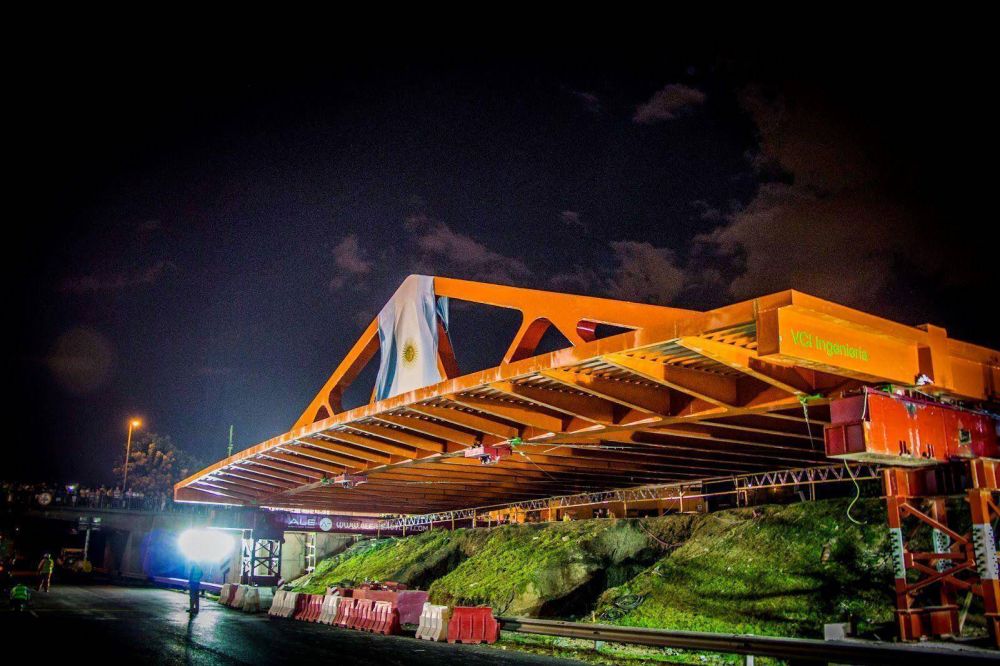 Autopistas del Sol informa que finaliz� el montaje del Nuevo Puente Met�lico Beir� II