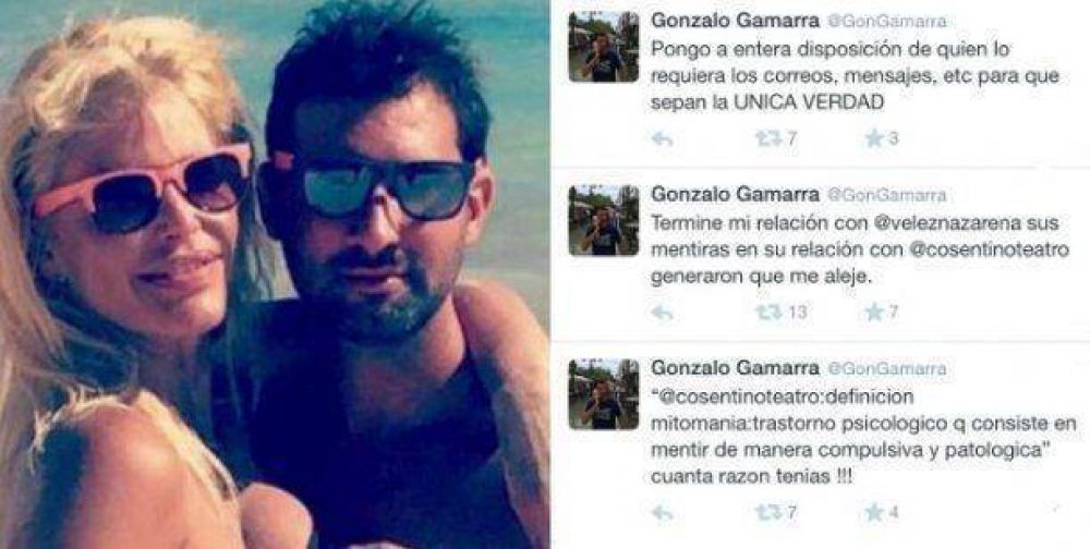 Nazarena, abandonada por Gamarra: la acusa de mit�mana y de seguir con Cosentino