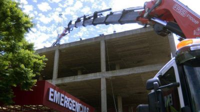 Avanza la obra de consultorios externos en el hospital Municipal