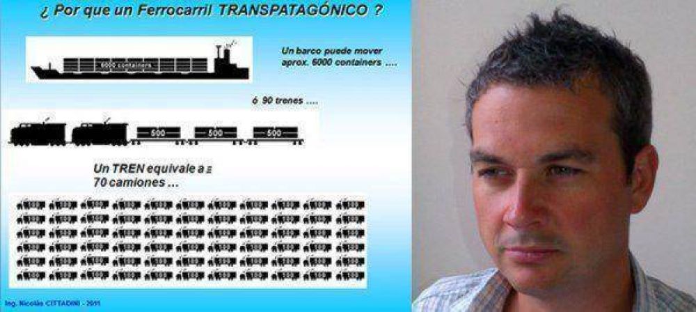 Es el primer ingeniero ferroviario en los �ltimos 24 a�os y dice que el Transpatag�nico es posible