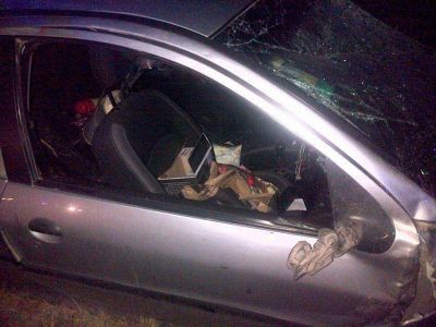 Dos personas murieron en un vuelco en Ruta 3 cerca de Chillar