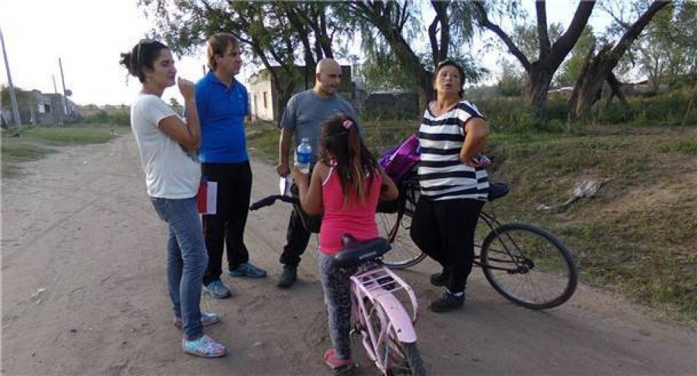 Palomino y Erreca se reunieron con vecinos de Pompeya e integrantes de la JR