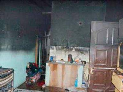 Un nene de 5 a�os incendi� la casa de dos familias