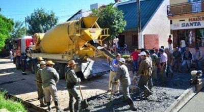 Avanza la obra de pavimentaci�n de la calle Jujuy