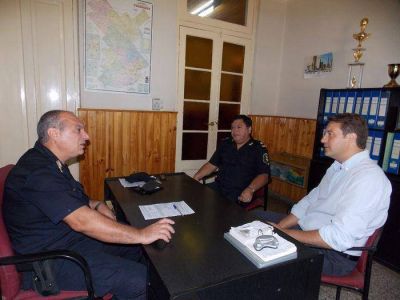 El intendente se reuni� con autoridades de seguridad provincial