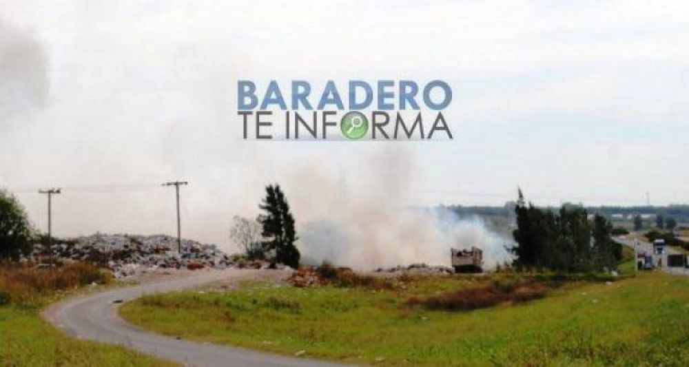 Incendio en basural de Baradero, autoridades se re�nen en Comit� de Crisis