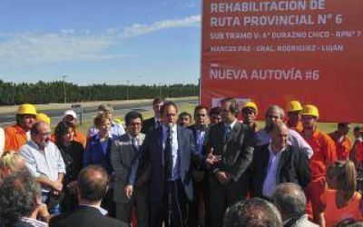 Scioli inaugur� tramo de la Autov�a 6