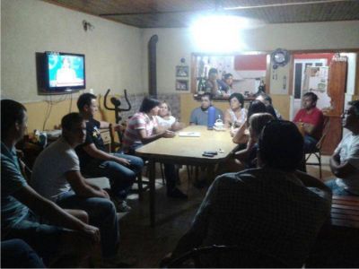Mart�n Torres se reuni�n con vecinos del barrio El Hueco