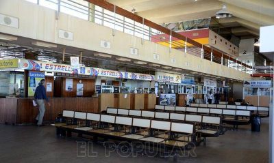 Sin servicios de micros de larga distancia en la Terminal local