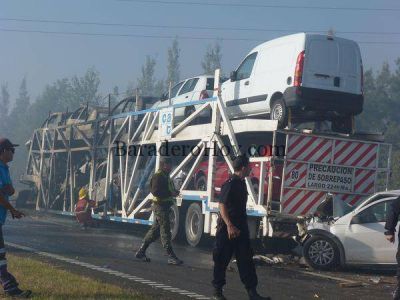 Las im�genes nos dan la perspectiva de la magnitud del accidente de Ruta 9�