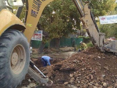 La rotura de un ca�o de gas provoc� alarma a vecinos de Chacras de Coria