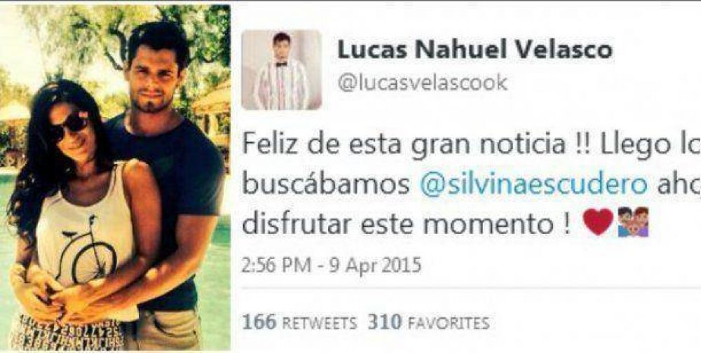 Silvina Escudero est embarazada? El llamativo tuit de Lucas Velasco