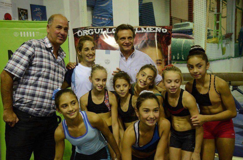 Pulti distingui� a la gimnasta marplatense Ayel�n Tarabini