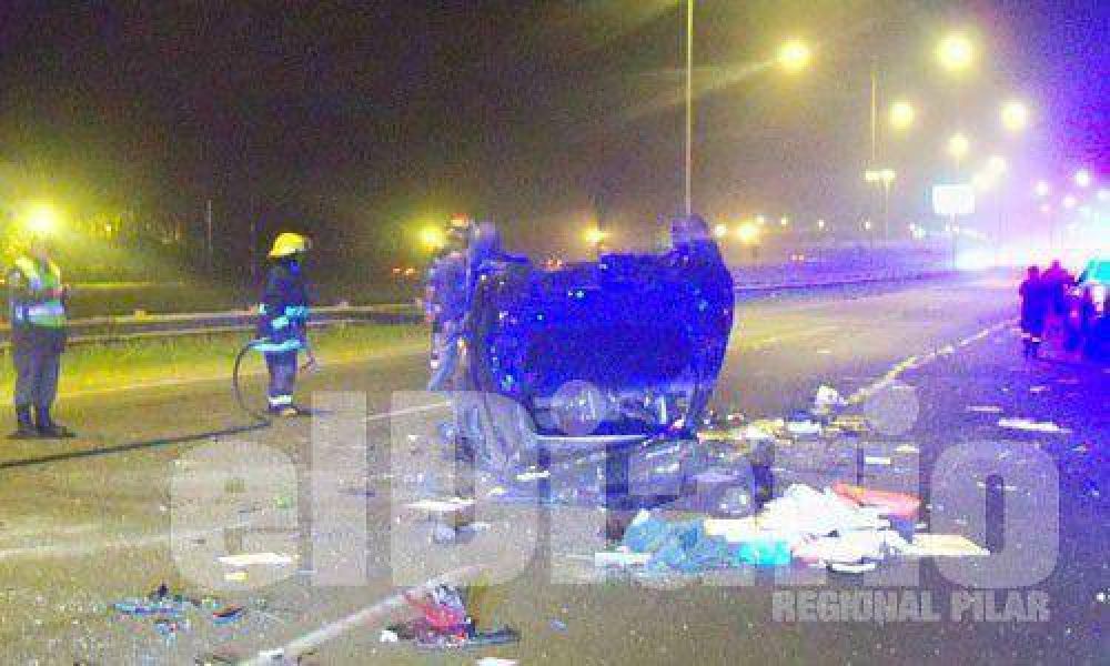 Accidente en cadena con heridos en la autopista