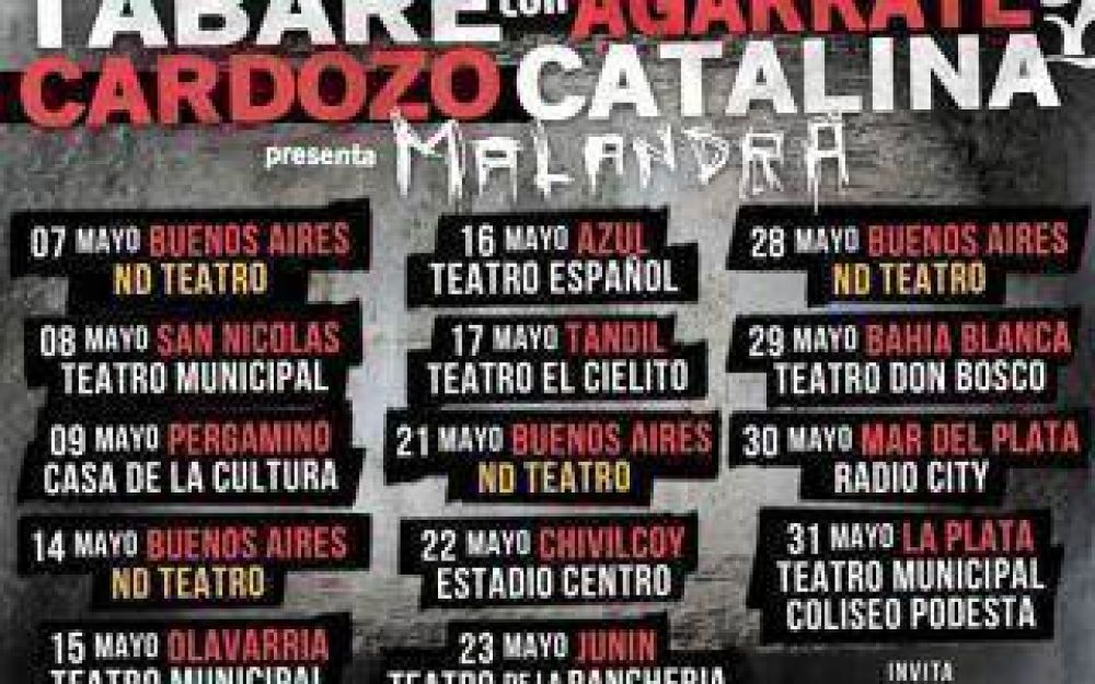 Agarrate Catalina y Taber� Cardozo preparan su gira por la Provincia