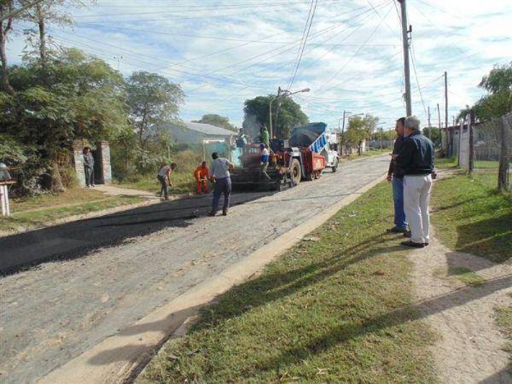 Pergamino: continan los trabajos de pavimentacin en el barrio Hernndez