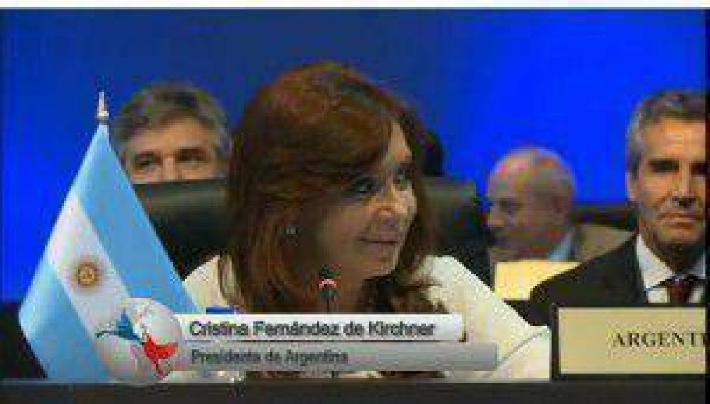 CFK: Ningn pas del continente puede ser una amenaza para EE.UU.