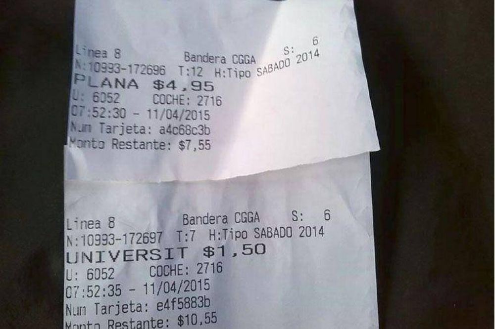 Ya rige el aumento del boleto de colectivo en Paran�
