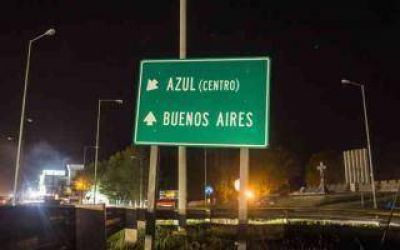 Azul: Quejas por la falta de luz en la rotonda del Cristo en Ruta 3