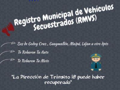 Quieren crear en Godoy Cruz un registro Municipal de veh�culos secuestrados