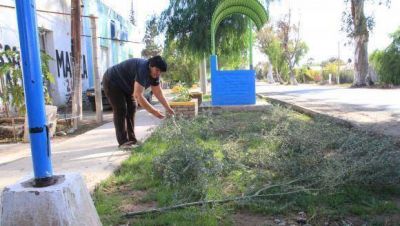 Una obra de parquizaci�n frenada por el vandalismo