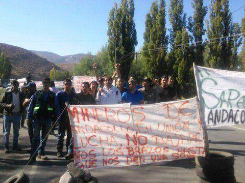 La protesta minera se cruz� con la campa�a electoral