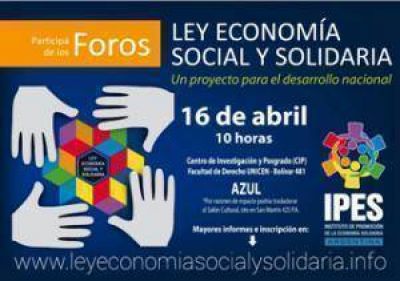 Azul: Sede de uno de los foros para debatir el proyecto de ley de la Econom�a Social y Solidaria