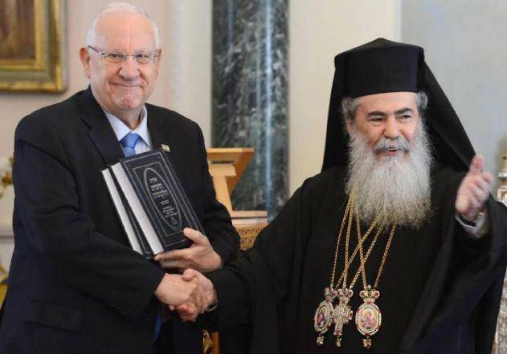 El Presidente Rivlin visit a los lderes cristianos en Jerusalem