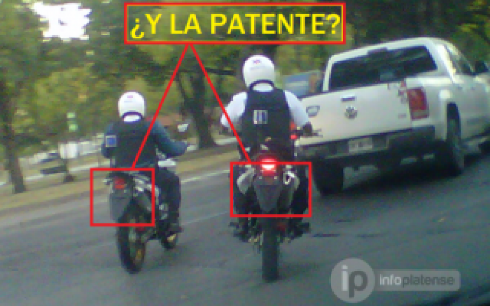 La Plata: Denuncian que motos de la Polic�a Local transitan sin patente