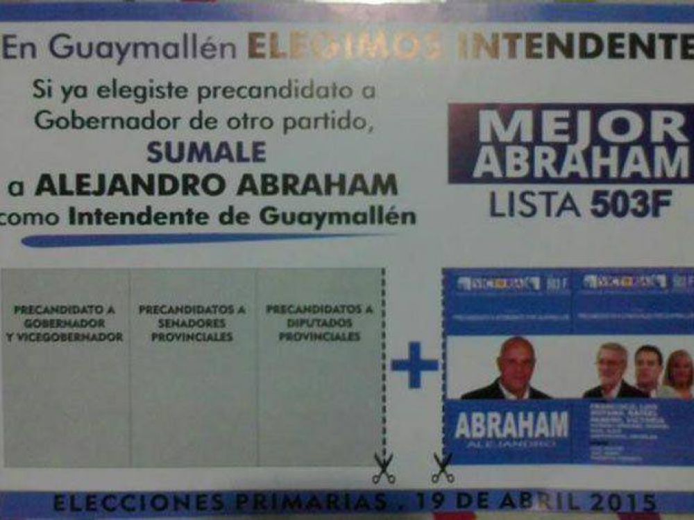 Un planfleto de Abraham calent� la interna peronista en Guaymall�n