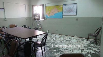 Se cay� el cielorraso de la sala de comisiones del HCD