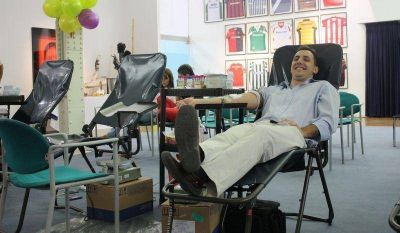 Empleados del Banco Ciudad donan sangre al Garrahan