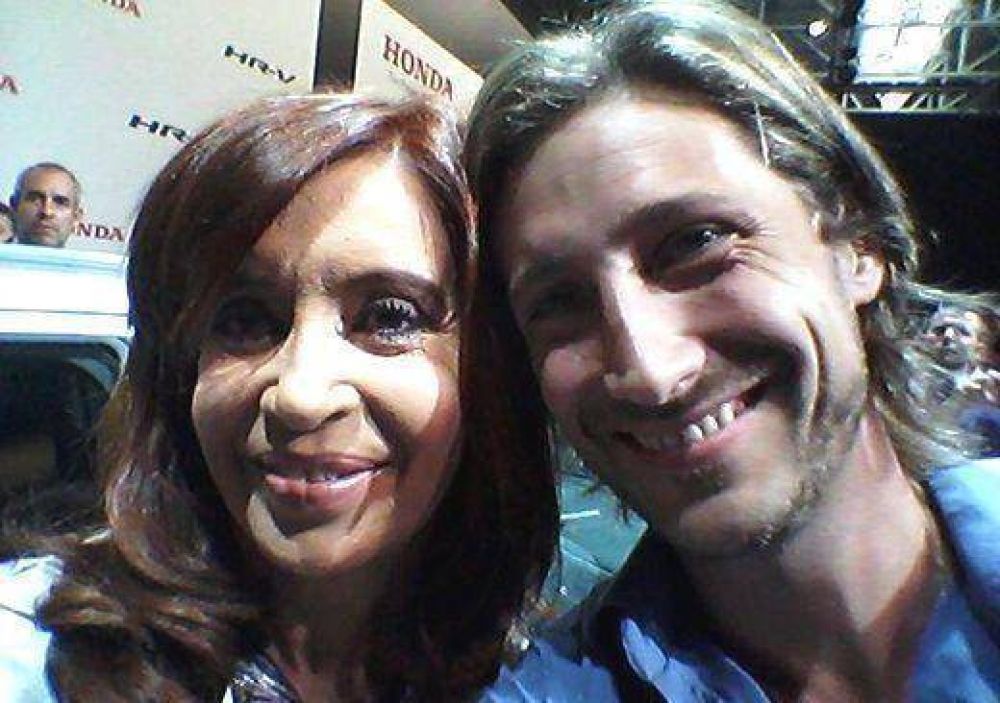 Letcher acompa�� a Cristina Kirchner en Campana