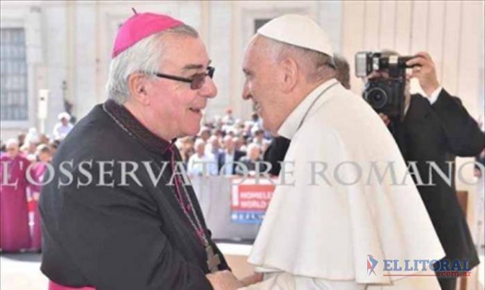 Faifer se reuni con el Papa y le agradeci por su obispo coadjutor