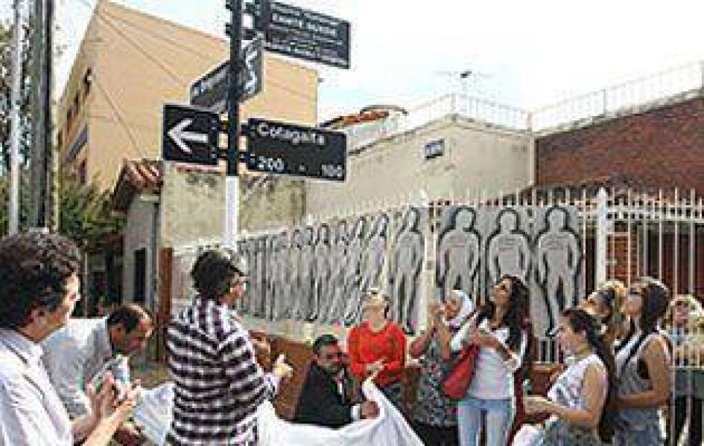 Rebautizaron una esquina en homenaje a detenidos desaparecidos