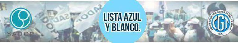 Conferencia de prensa de la Lista Azul y Blanco SADOP en Mar del Plata