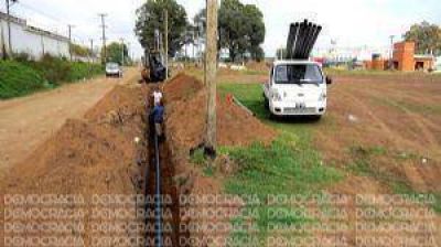Avanzan las obras de agua en Pastor Bauman