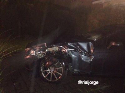 Susto para Diwan: volv�a de ver a su hijo y choc� en la Panamericana