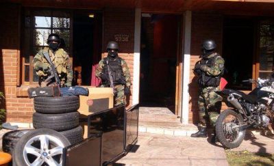 Cuatro detenidos y objetos recuperados en allanamiento por robos
