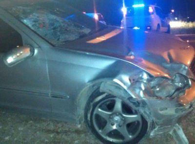 Grave lesi�n sufri� un joven tras un choque