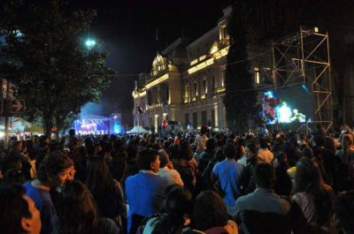 Familias en el festival