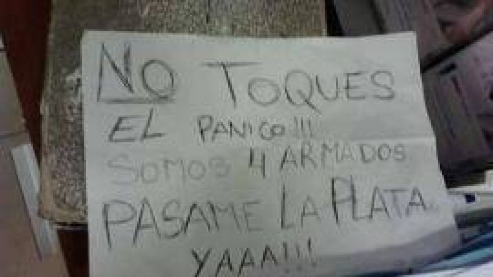 El ladrn que rob cuatro bancos armado slo con un papel