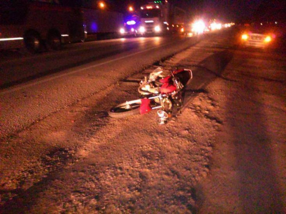 Falleci� un hombre en la ruta 3 sur que fue embestido por una moto