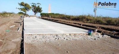 Comenz� la colocaci�n de hormig�n en el acceso al Hist�rico Cerro de la Caballada