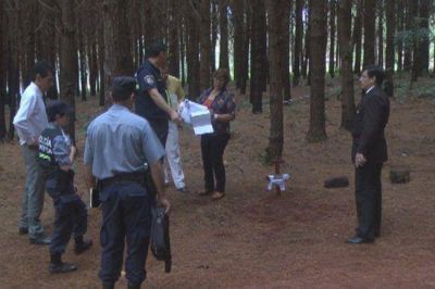 Inspeccionaron el pinar donde mataron a Miriam Cubas