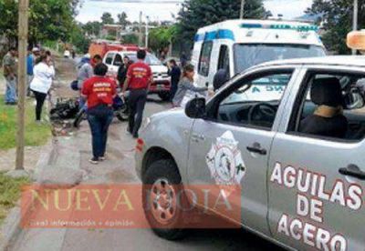 Una cadete policial atropell� a un peat�n que qued� en grave estado