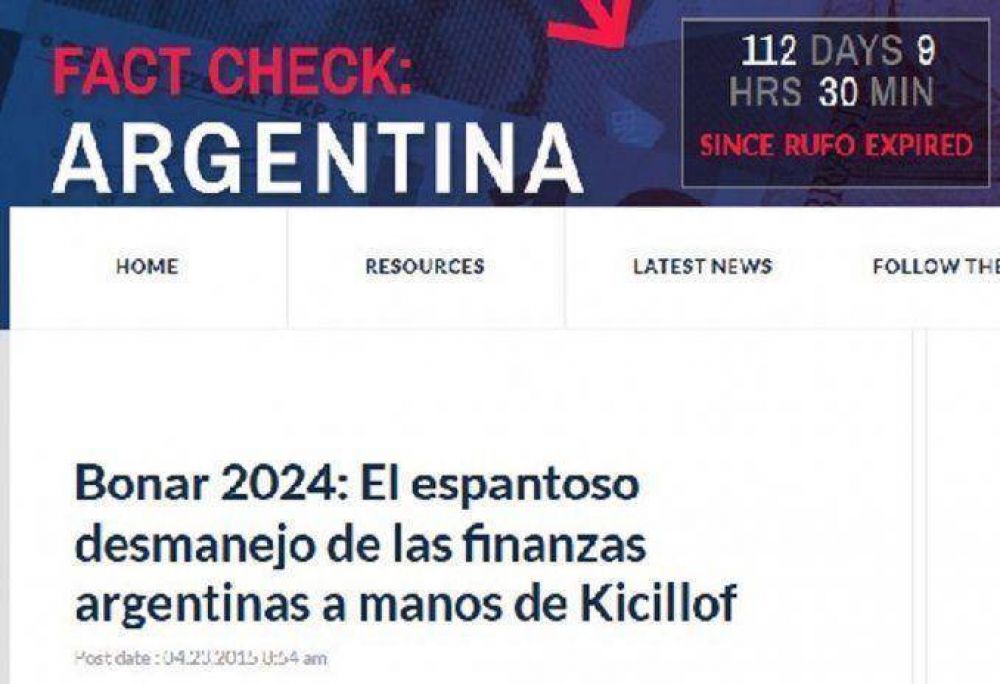 Kicillof ten�a raz�n, los buitres quedaron 