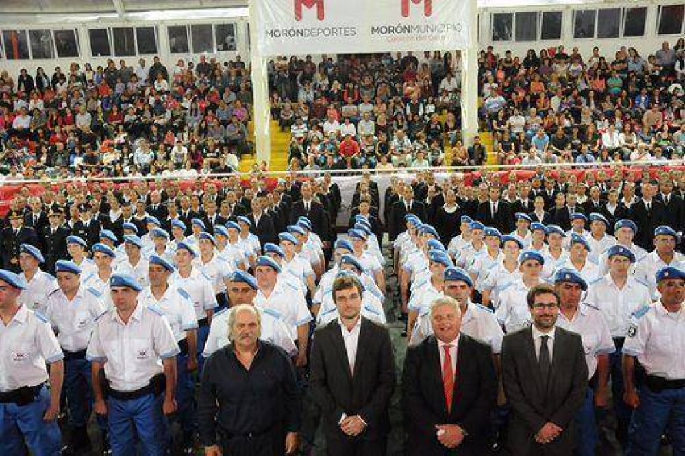 Lucas Ghi y Hern�n Sabbatella presentaron la nueva Polic�a Local Mor�n
