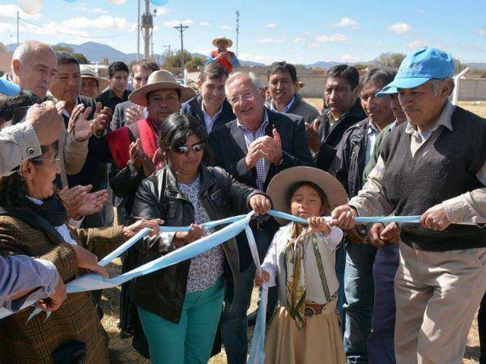 Fellner inaugur una planta de tratamiento de lquidos cloacales en Abra Pampa