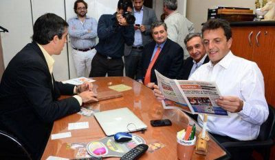 Sergio Massa elogi� a Basualdo y le tir� un palito a Gioja